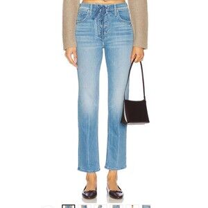 Mother Lace Up Tomcat Hover in No Offense But - Straight Jeans 25 $258 New